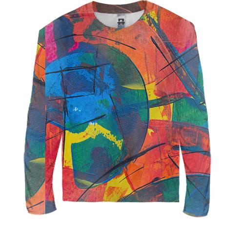 Детский 3D лонгслив Multicolor abstraction 9