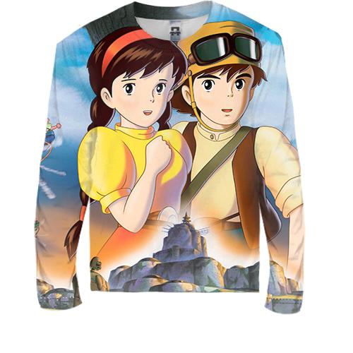 Дитячий 3D лонгслів Anime boy and girl