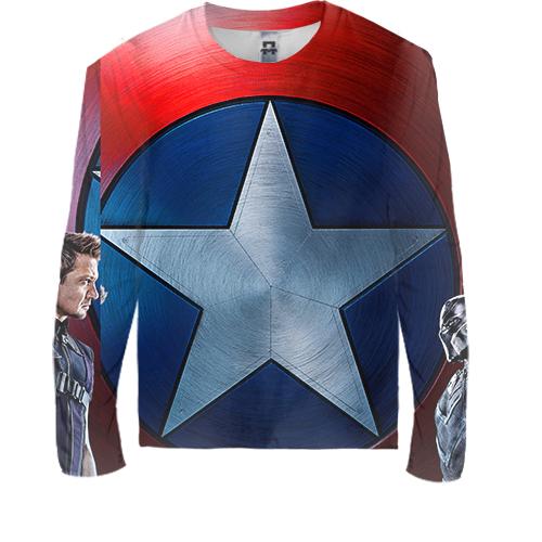 Дитячий 3D лонгслів Avengers in a row