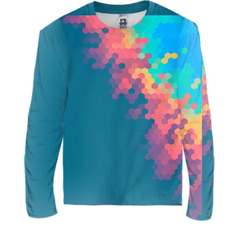 Детский 3D лонгслив Multicolor abstraction 15