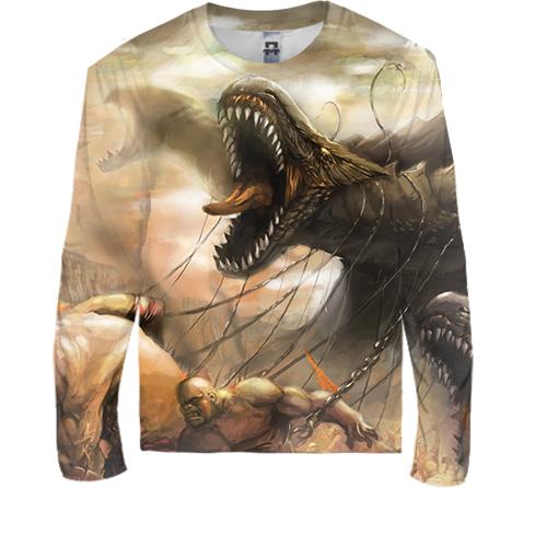 Дитячий 3D лонгслів Dinosaurs