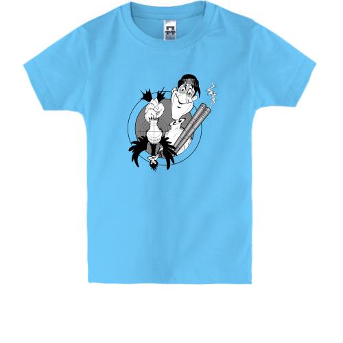 Детская футболка Охотник с уткой