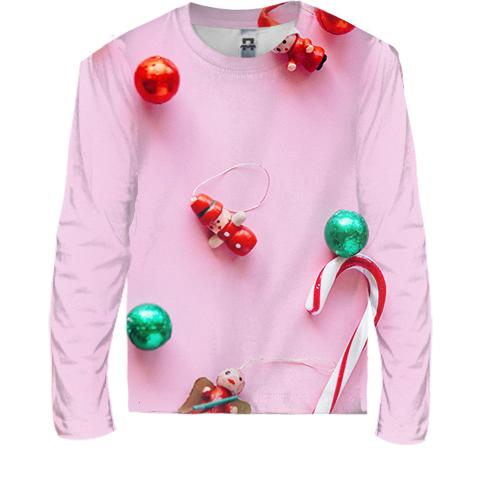 Детский 3D лонгслив Christmas candy