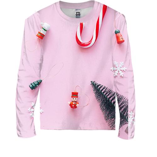 Детский 3D лонгслив Christmas candy 3