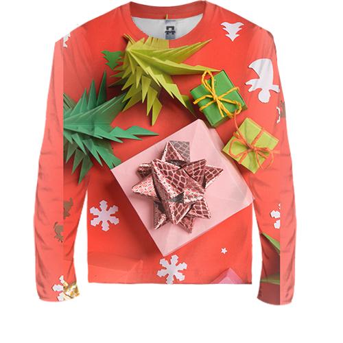 Дитячий 3D лонгслів New Year gifts 4