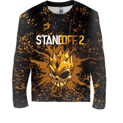 Дитячий 3D лонгслів STANDOFF 2 Gold Skull