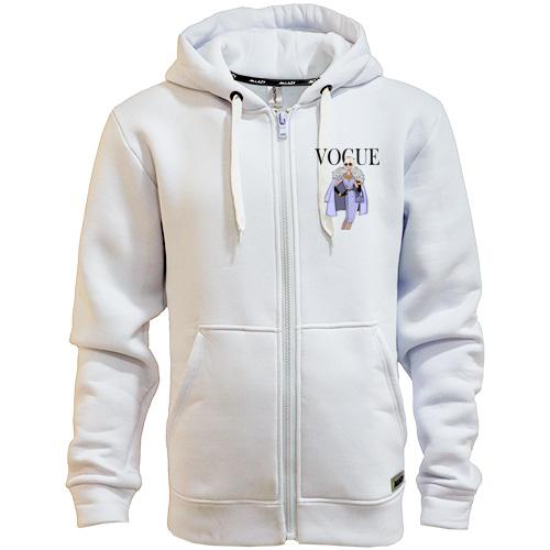 Толстовка на молнии VOGUE blonde girl 3