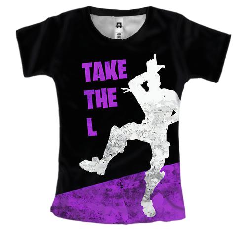 Женская 3D футболка Fortnite: Take The L
