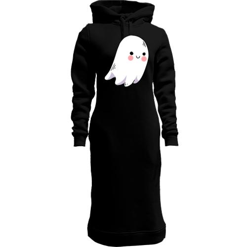 Женская толстовка-платье Baby Ghost Привидение