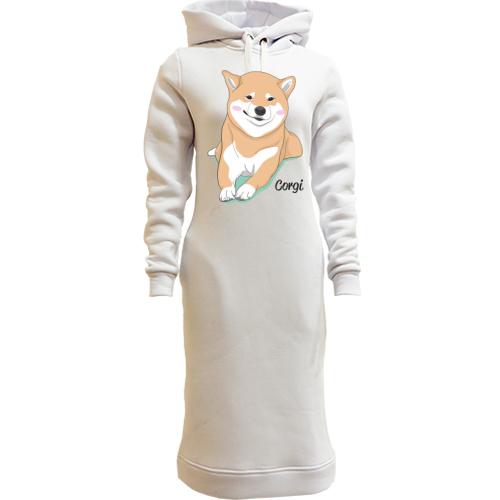 Жіночі толстовки-плаття Corgi