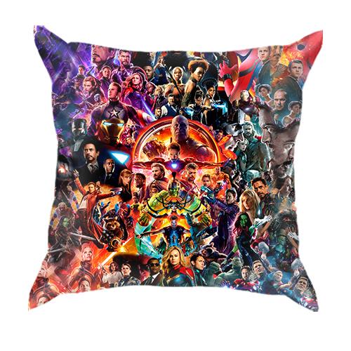3D подушка с героями комиксов
