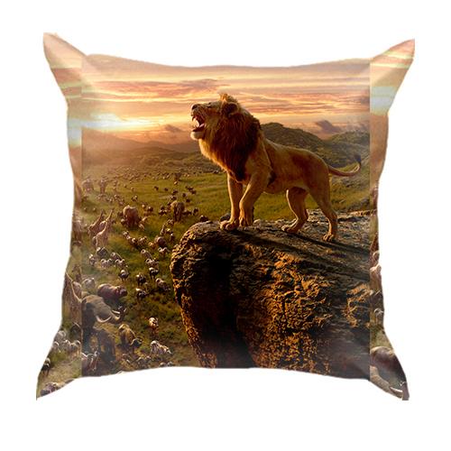 3D подушка Лев на горі предків