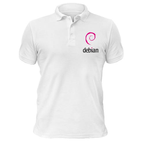 Футболка поло Debian