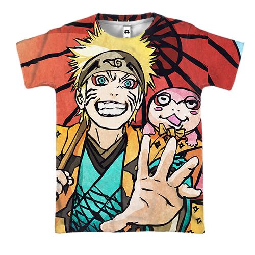 3D футболка Naruto on the beach