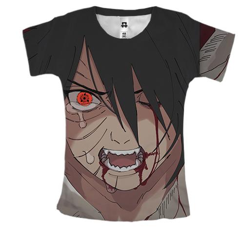 Жіноча 3D футболка Sasuke Uchiha