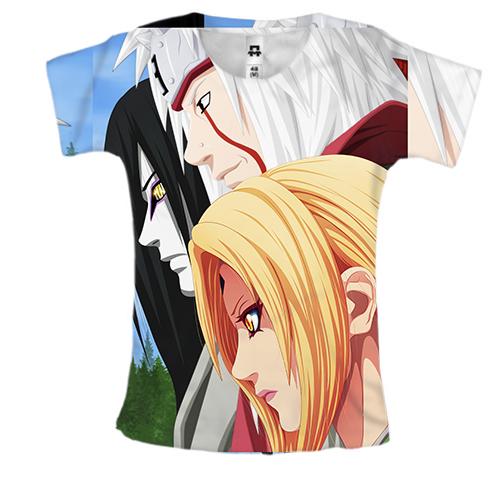 Жіноча 3D футболка Naruto characters 13
