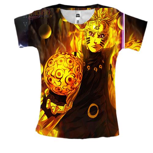 Женская 3D футболка Naruto and Sasuke 3