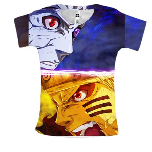 Жіноча 3D футболка Naruto and Sasuke 5