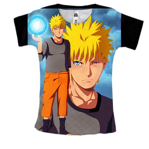 Жіноча 3D футболка Naruto and Sasuke 8