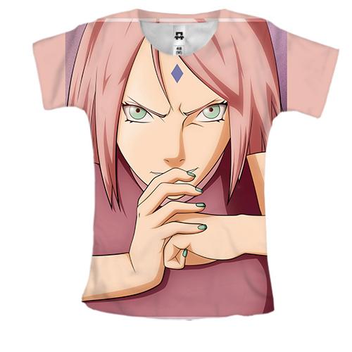 Жіноча 3D футболка Sakura power