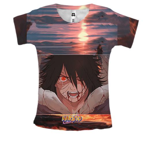 Жіноча 3D футболка Sasuke Uchiha 5