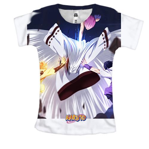 Жіноча 3D футболка Naruto and Sasuke 11