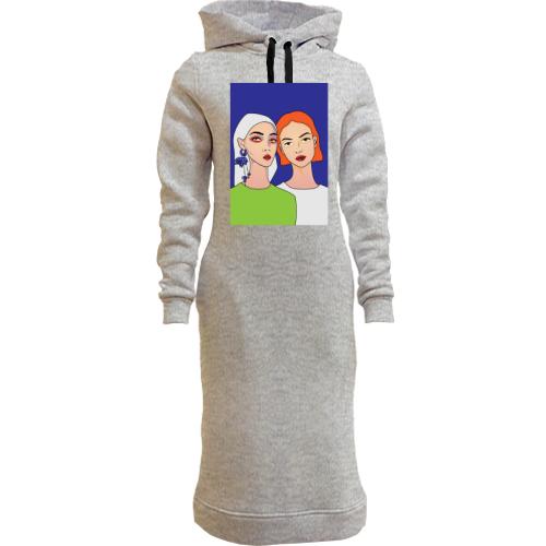 Жіночі толстовки-плаття Blonde and redhead