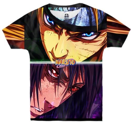 Детская 3D футболка Naruto and Sasuke 2