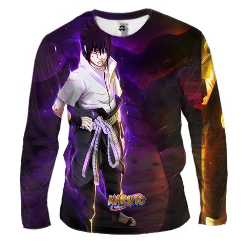Чоловічий 3D лонгслів Naruto and Sasuke