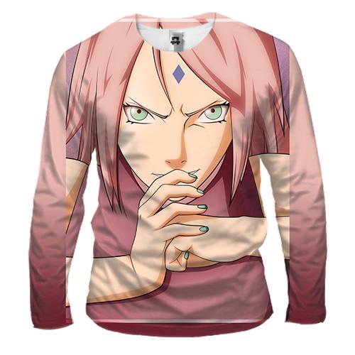 Мужской 3D лонгслив Sakura power