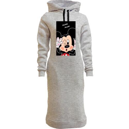 Женская толстовка-платье Mickey mouse baby