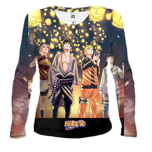 Жіночий 3D лонгслів Naruto`s comand