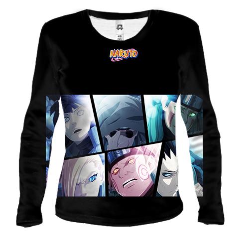 Жіночий 3D лонгслів Naruto characters 8