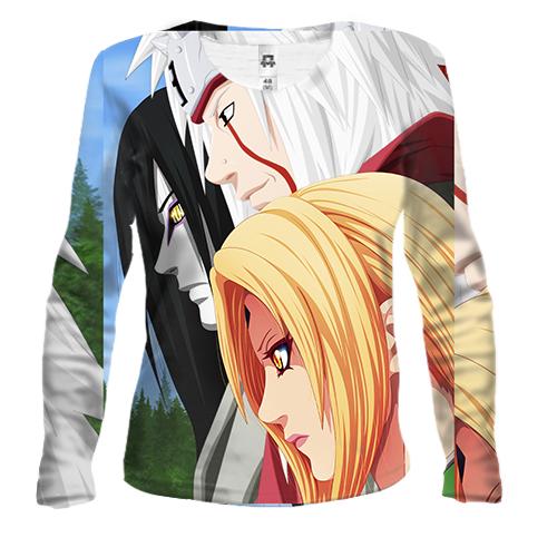 Женский 3D лонгслив Naruto characters 13