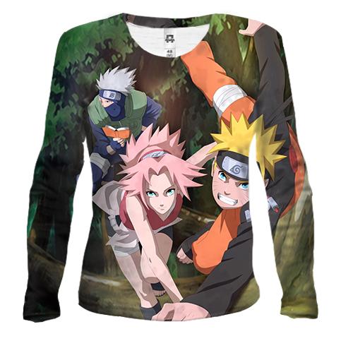 Жіночий 3D лонгслів Naruto`s comand 2