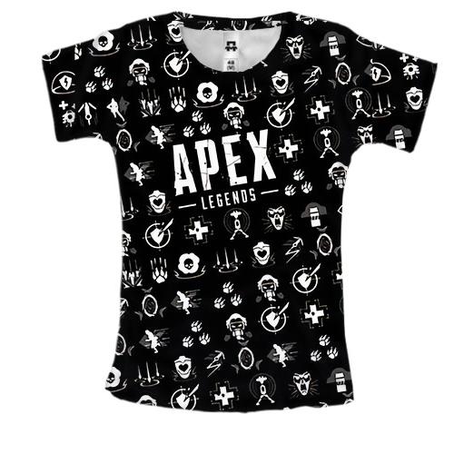 Женская 3D футболка APEX Legends Арт