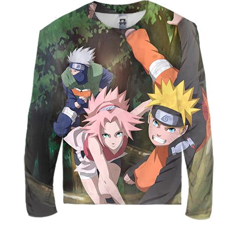 Дитячий 3D лонгслів Naruto`s comand 2