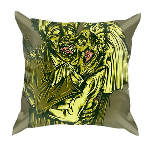 3D подушка с влюбленными зомби