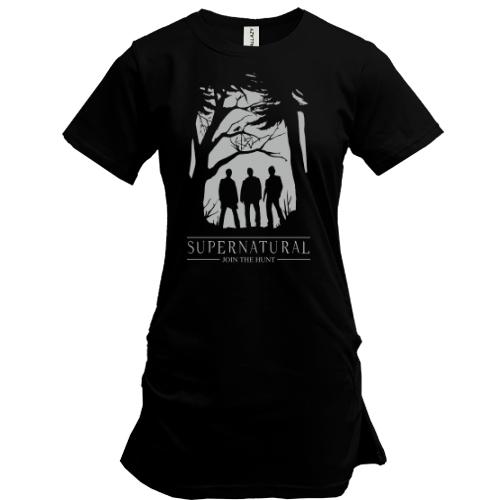 Подовжена футболка Supernatural - join the hunt