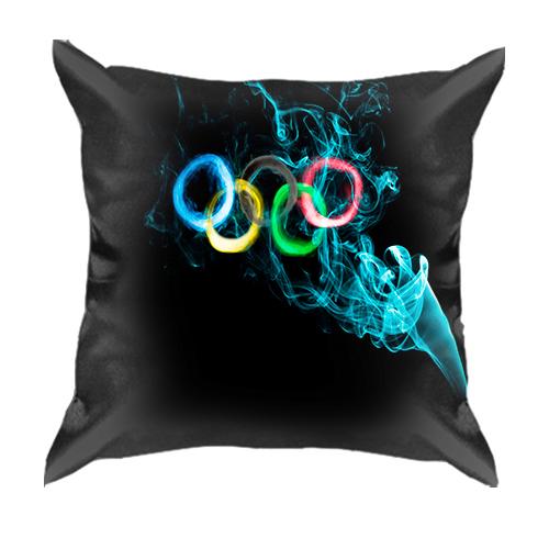 3D подушка Олімпійські кільця з диму