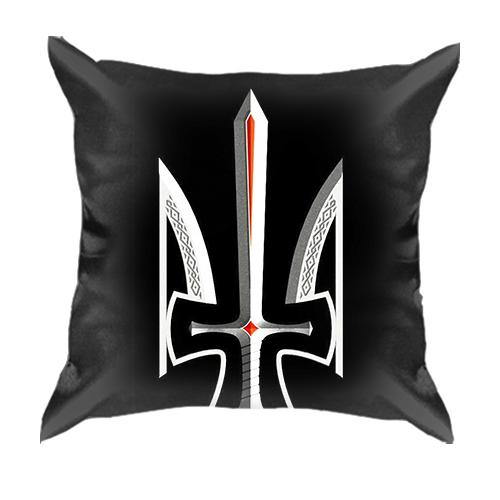 3D подушка с гербом Украины и мечом