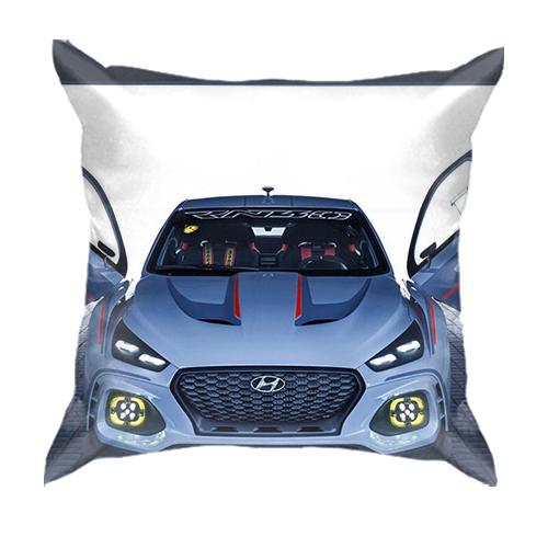 3D подушка со спорткаром Hyundai
