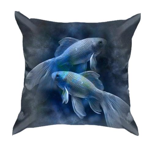 3D подушка со знаком зодиака - Рыбы
