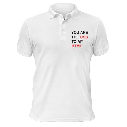 Футболка поло CSS+HTML