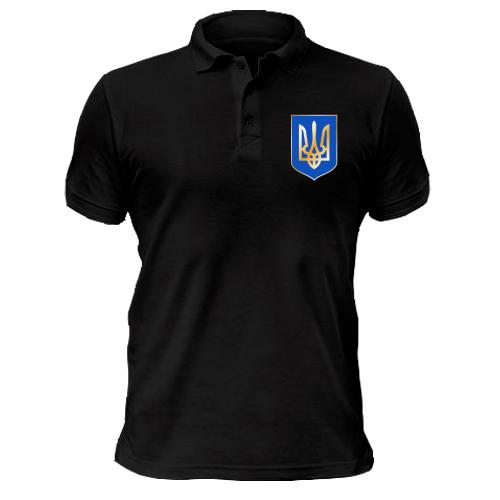 Футболка поло с гербом Украины (2)
