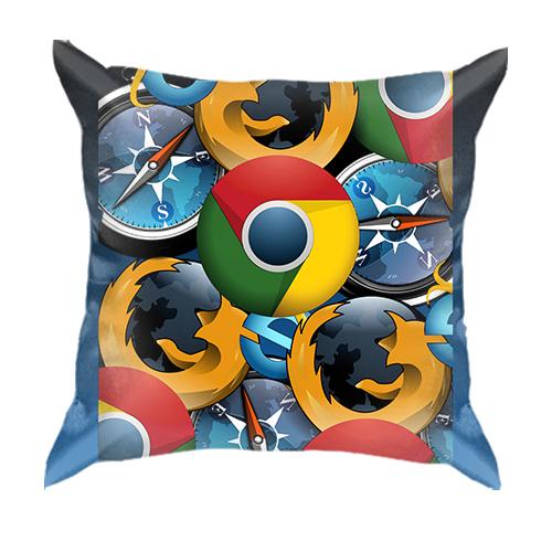 3D подушка с браузерами
