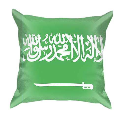 3D подушка с флагом Саудовской Аравии