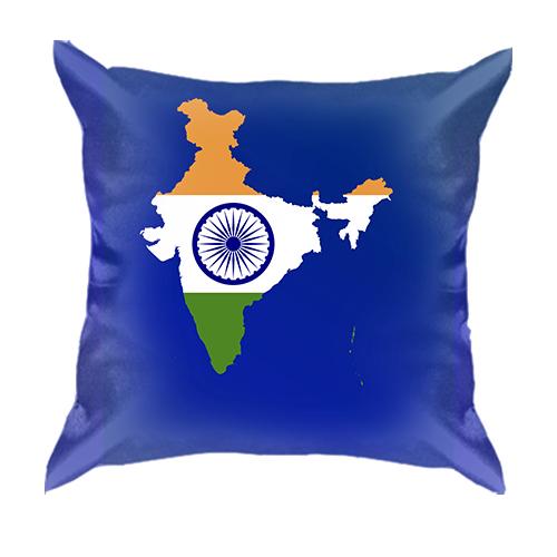 3D подушка с контурным флагом Индии