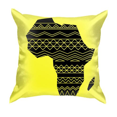 3D подушка с узорной картой Африки