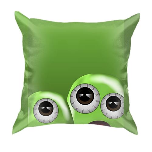 3D подушка с удивленными существами